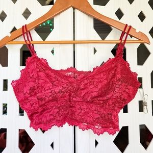 Ruby Red Lace Bralette